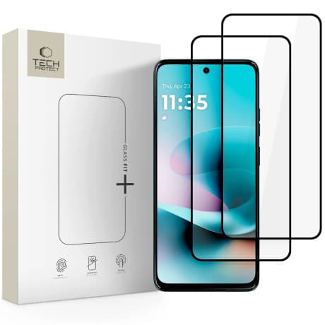 Tech-Protect Glass Fit 2x ochranné sklo na Motorola Moto G57 / G57 Power / G67 Power, čierne 1