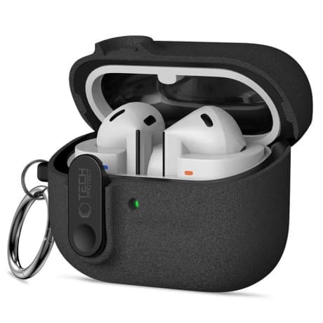 Tech-Protect Slim Hook puzdro na Samsung Galaxy Buds 3 / 3 FE / 3 Pro, čierne