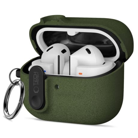 Tech-Protect Slim Hook puzdro na Samsung Galaxy Buds 3 / 3 FE / 3 Pro, zelené 1