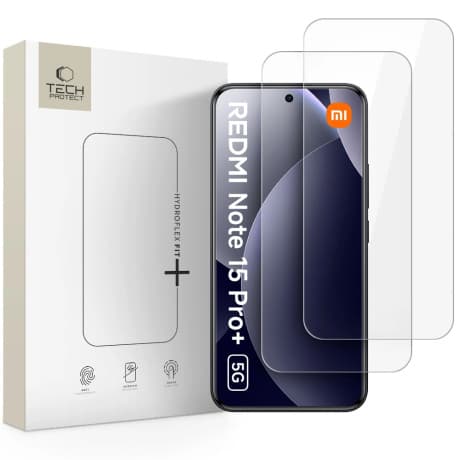Tech-Protect HydroFlex Fit 2x ochranné sklo na Xiaomi Poco M8 Pro / Redmi Note 15 Pro Plus 5G 1