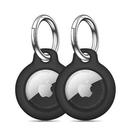 Tech-Protect Rough kryt na Apple AirTag 2ks, čierny 1