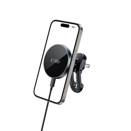 Tech-Protect V5 MagSafe Stable Vent držiak na mobil do auta 15W, čierny 1