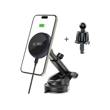 Tech-Protect V4 MagSafe Dash Vent držiak na mobil do auta 15W, čierny 1