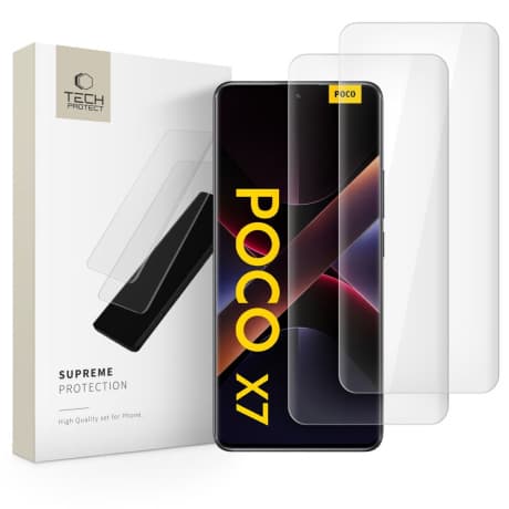 Tech-Protect Glass UV 2x ochranné sklo na Xiaomi Redmi Note 14 Pro 4G / 5G / 14 Pro Plus 5G / Poco X7 5G 1