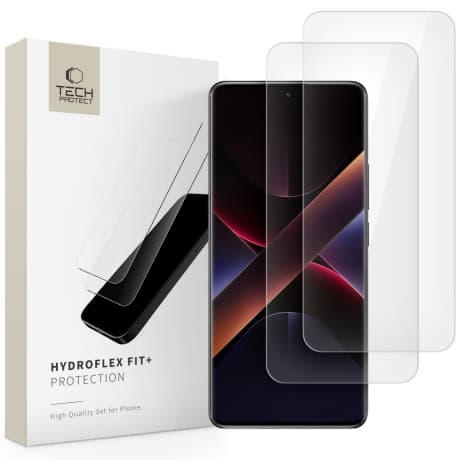 Tech-Protect Hydroflex Fit 2x ochranné sklo na Xiaomi Redmi Note 14 Pro 5G / 14 Pro Plus 5G / Poco X7 5G 1