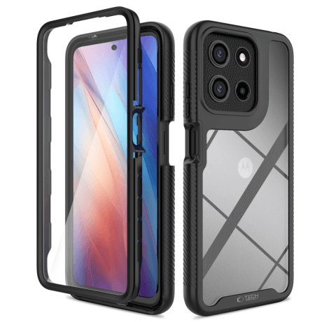 Tech-Protect Defense kryt na Motorola Moto G15 / G15 Power / G05 / E15, čierny