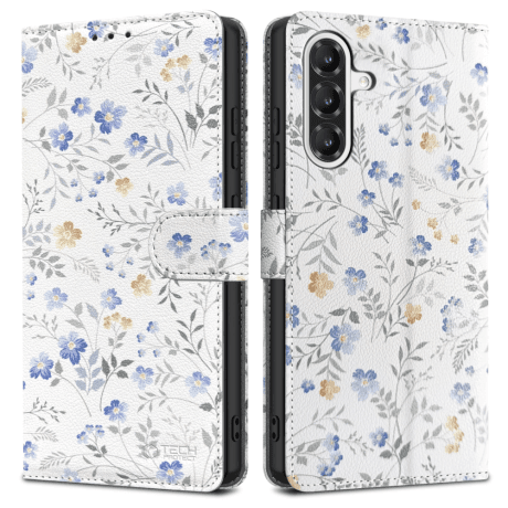 Tech-Protect Wallet knižkové puzdro na Samsung Galaxy A56 5G, spring flowers 1