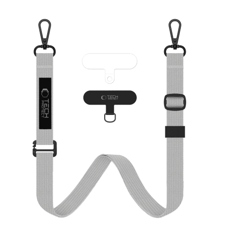 Tech-Protect Rope Crossbody šnúrka na mobil, sivá