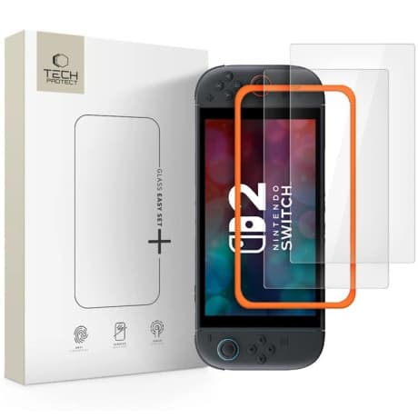 Tech-Protect Easy Set 2x ochranné sklo na Nintendo Switch 2 1