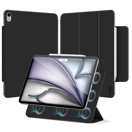 Tech-Protect Smartcase Magnetic puzdro na iPad Air 13'' 1-2gen 2024-2025, čierne (TEC363247)