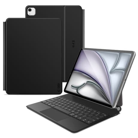 Tech-Protect Smartcase Magnetic puzdro s klávesnicou na iPad Pro 12.9'' 4-6gen 2020-2022 / Air 13'' 1-2gen 2024-2025, čierne (TEC363452)