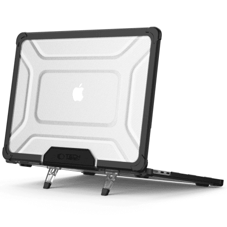 Tech-Protect Smartshell Pro kryt na MacBook Air 13 M2 - M5 / 2023-2026, čierny/priesvitný