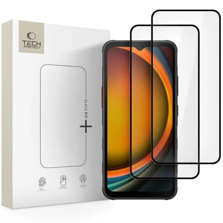 Tech-Protect Glass Fit 2x ochranné sklo na Samsung Galaxy Xcover 7 / 7 Pro, čierne