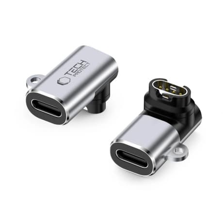 Tech-Protect Ultraboost adaptér USB-C / Garmin Watch, šedý