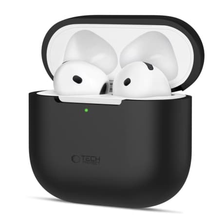Tech-Protect Silicone puzdro na Apple AirPods 4, čierne 1