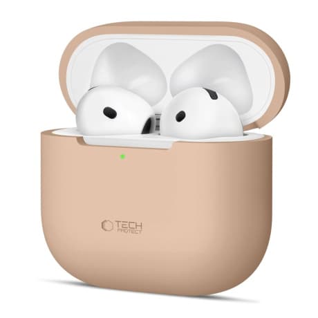 Tech-Protect Silicone puzdro na Apple AirPods 4, hnedé 1