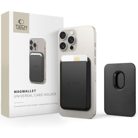 Tech-Protect Wallet MagSafe obal na kartu na mobil, čierny 1