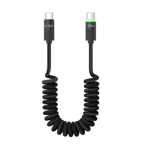 Tech-Protect UB20T kábel USB-C / USB-C 100W 5A PD 1.8m, čierny 1