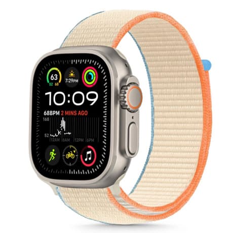 Tech-Protect Nylon remienok na Apple Watch 40/41/42mm, cream 1