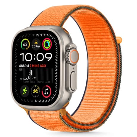 Tech-Protect Nylon remienok na Apple Watch 44/45/46/49mm, kumquat