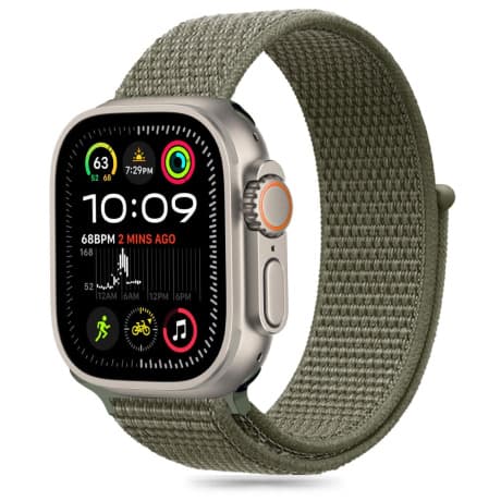 Tech-Protect Nylon remienok na Apple Watch 44/45/46/49mm, cargo khaki 1