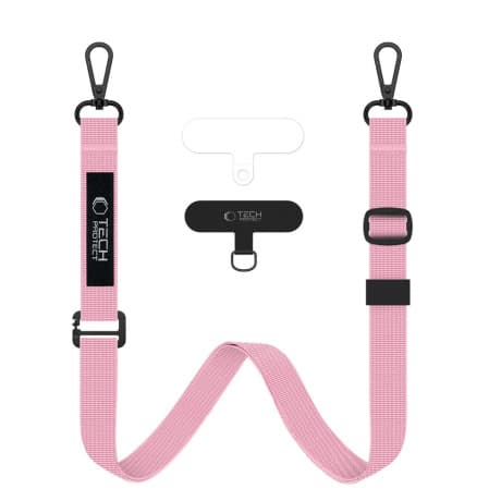 Tech-Protect Rope Crossbody šnúrka na mobil, ružová 1