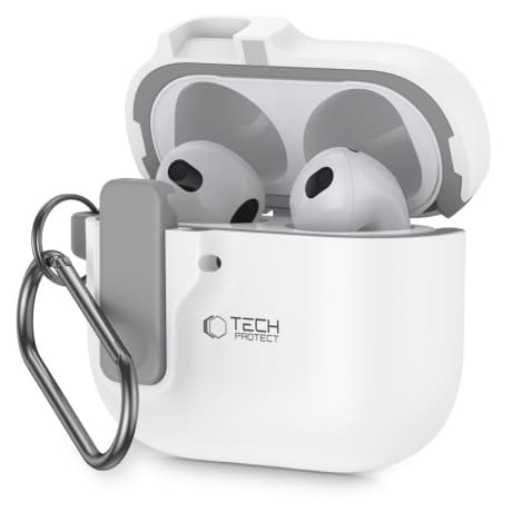 Tech-Protect Slim Hook puzdro na Apple AirPods 4, biele 1