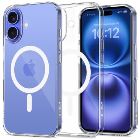 Tech-Protect FlexAir MagSafe kryt na iPhone 16, priesvitný 1