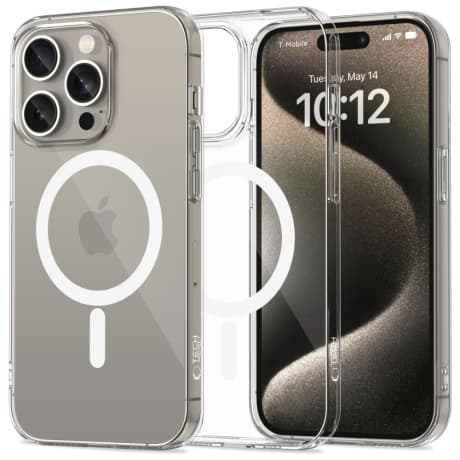 Tech-Protect FlexAir MagSafe kryt na iPhone 15 Pro, priesvitný