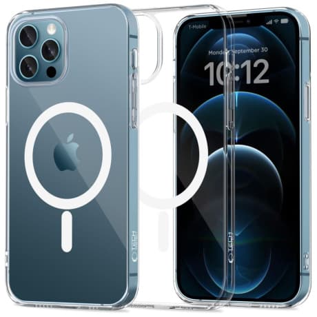 Tech-Protect FlexAir MagSafe kryt na iPhone 12 / 12 Pro, priesvitný 1