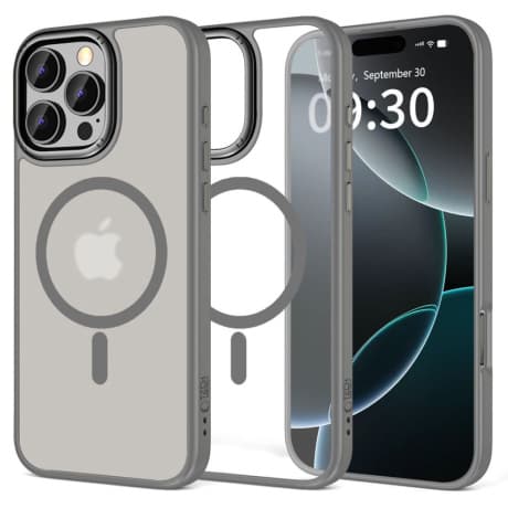 Tech-Protect Magedge MagSafe kryt na iPhone 16 Pro Max, šedý 1