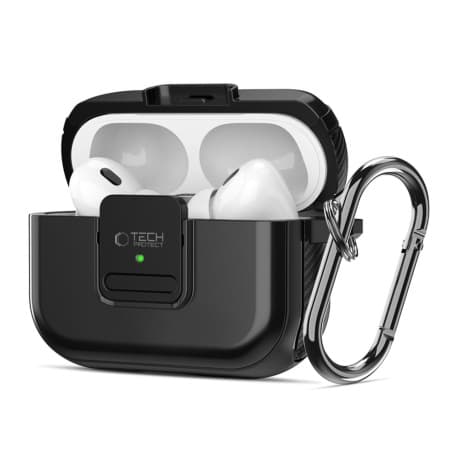 Tech-Protect Defender Magsafe puzdro na Apple Airpods Pro 1 / 2, čierne 1