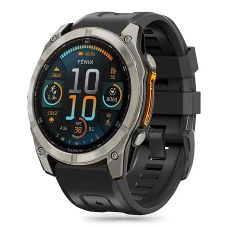 Tech-Protect Silicone remienok na Garmin Fenix 5 / 6 / 6 Pro / 7 / 8 47mm / E / 8 47mm, black 1