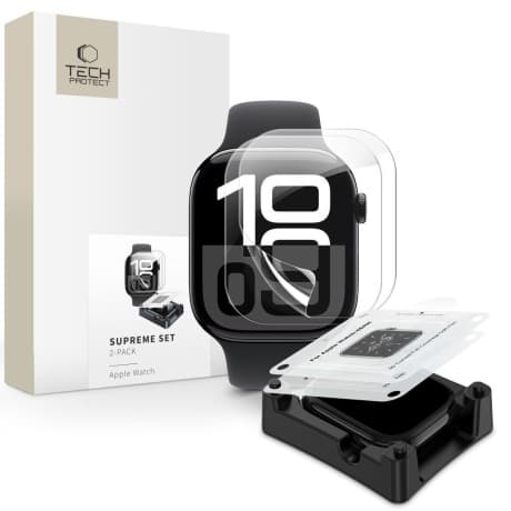 Tech-Protect Supreme Set ochranná fólia na Apple Watch 10 46mm 1