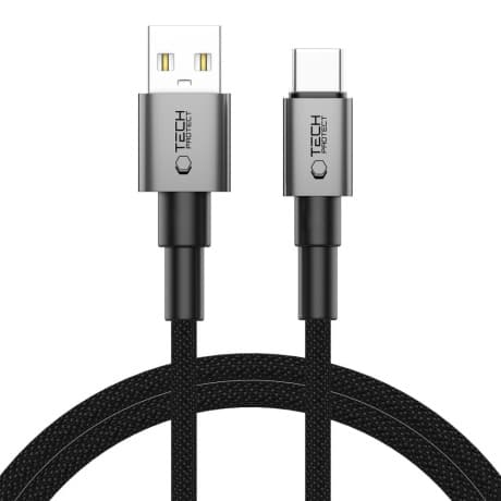 Tech-Protect Ultraboost DNA kábel USB / USB-C 15W / 3A 1m, šedý