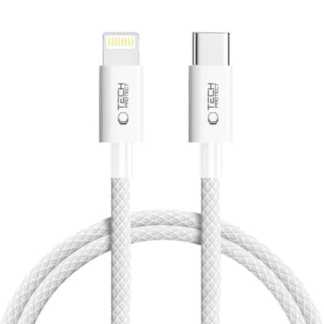 Tech-Protect Ultraboost Lite kábel USB-C / Lightning PD 27W / 3A 1m, sivý 1