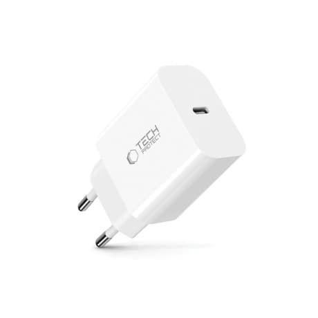 Tech-Protect NC20W sieťová nabíjačka USB-C PD 20W, biela