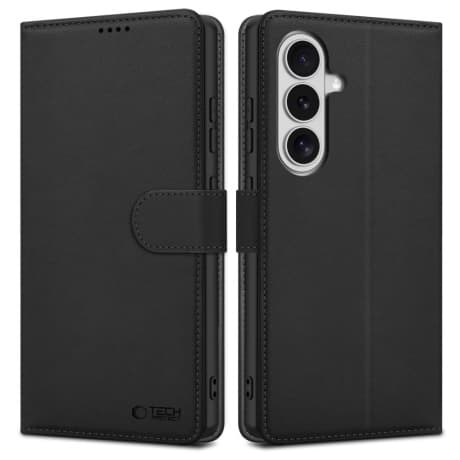 Tech-Protect Wallet knižkové puzdro na Samsung Galaxy S26 Plus, čierne 1