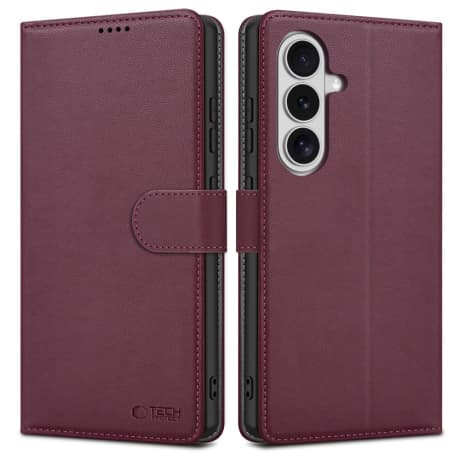 Tech-Protect Wallet knižkové puzdro na Samsung Galaxy S26, mulberry