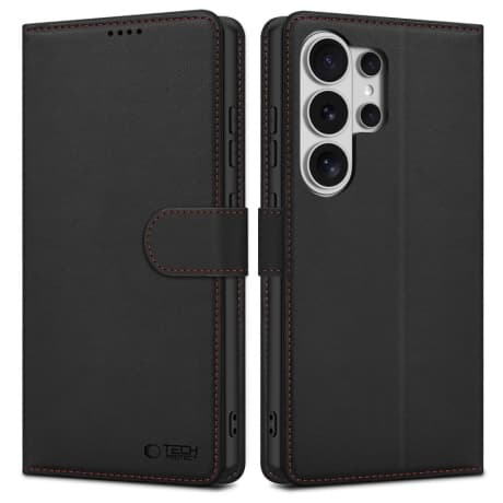Tech-Protect Wallet knižkové puzdro na Samsung Galaxy S26 Ultra, čierne/červené