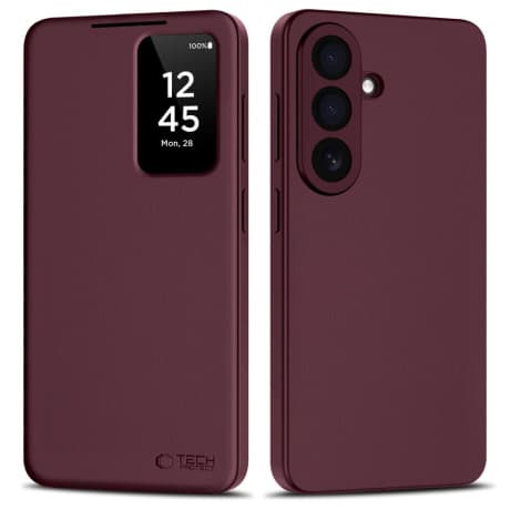 Tech-Protect Smart Wallet knižkové puzdro na Samsung Galaxy S26 Plus, mulberry 1