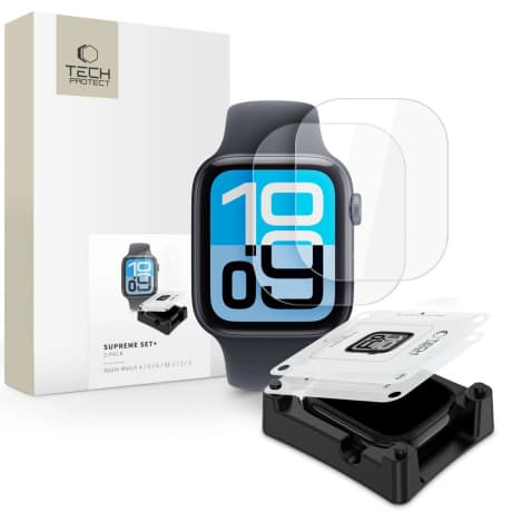 Tech-Protect Supreme Set 2x ochranné sklo na Apple Watch 4 / 5 / 6 / SE 1 / 2 / 3 (40mm) 1