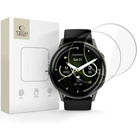 Tech-Protect Hydro Flex 2x ochranné sklo na Garmin Venu 4 (45mm) 1