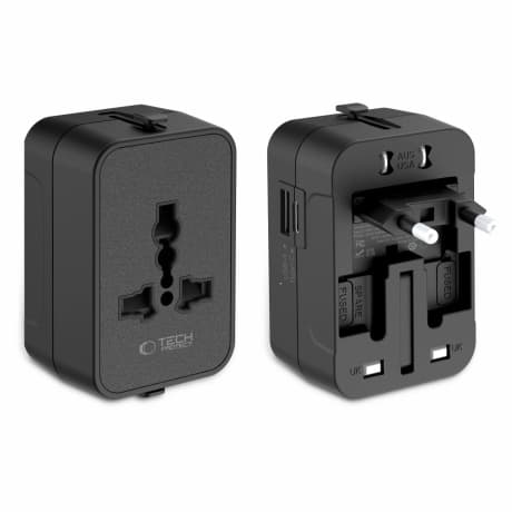 Tech-Protect TA300 cestovná nabíjačka EU / UK / US / AU 800–1920W, čierna 1