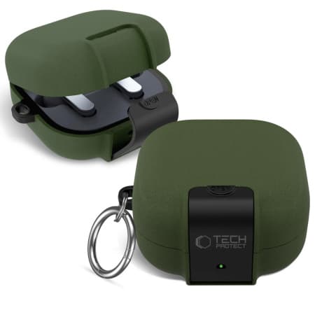 Tech-Protect Slim Hook puzdro na Samsung Galaxy Buds 4 / 4 Pro, zelené