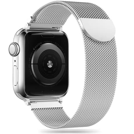 Tech-Protect Milanese remienok na Apple Watch 44/45/49mm, silver 1