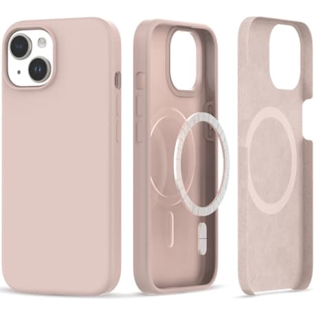 Tech-Protect Silicone MagSafe kryt na iPhone 15 Plus, ružový 1