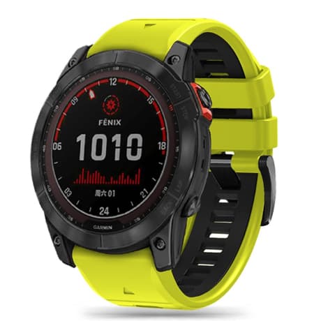 Tech-Protect Iconband remienok na Garmin Fenix 5x / 5x Plus / 6x / 6x Pro / 7x / 8 51mm, lime/black 1
