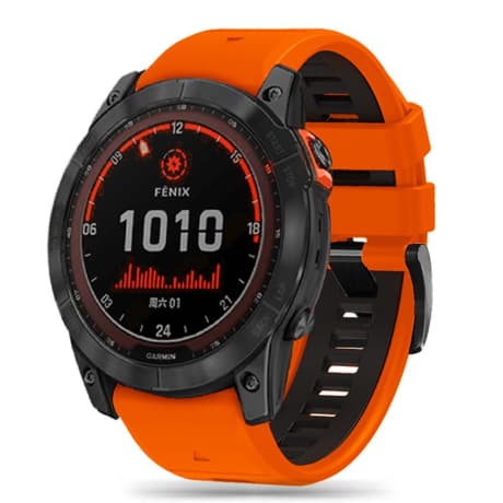 Tech-Protect Iconband remienok na Garmin Fenix 5x / 5x Plus / 6x / 6x Pro / 7x / 8 51mm, orange/black 1