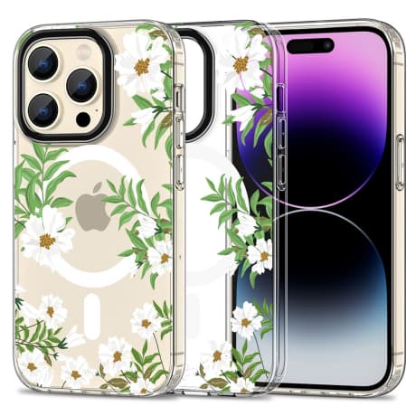 Tech-Protect Magmood MagSafe kryt na iPhone 15 Pro Max, spring daisy 1